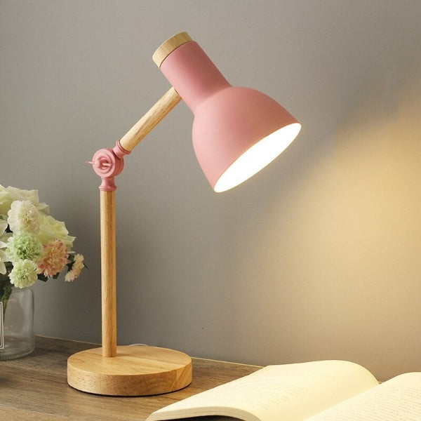 Enhanced Product Title: "Modern LED Desk Lamp with Wooden Base - Stylish & Adjustable Lighting for Home Office" 

This title includes relevant keywords, highlights features, and appeals to potential buyers looking for both functionality and aesthetics.