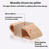 Fabric Toe Protector Sleeves – Breathable, Beige, One Size Anti-Blister Set