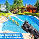 LED Water Gun with Silencer – USB Rechargeable, Removable Tank & Long Range