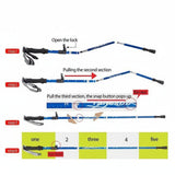 Trekking Pole – Foldable Telescoping Design, Adjustable Length & Aluminum Alloy