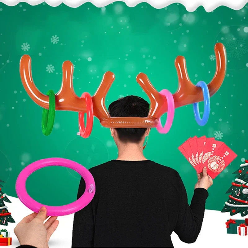 RingDeer Weihnachts-Ringwurfspiel für die ganze Familie – Festliches Spielvergnügen für drinnen und draußen