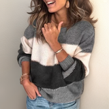 Lianni Gemütlicher Gestreifter Luxus-Pullover für Damen – Hochwertiger, Bequemer Strickpullover im Trend-Design