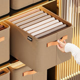 Foldable Fabric Storage Box – Corduroy, M/L/XL Sizes & Carry Handles