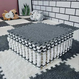 Plush Puzzle Rug Tiles – Foam, 30×30cm & Non-Slip Interlocking