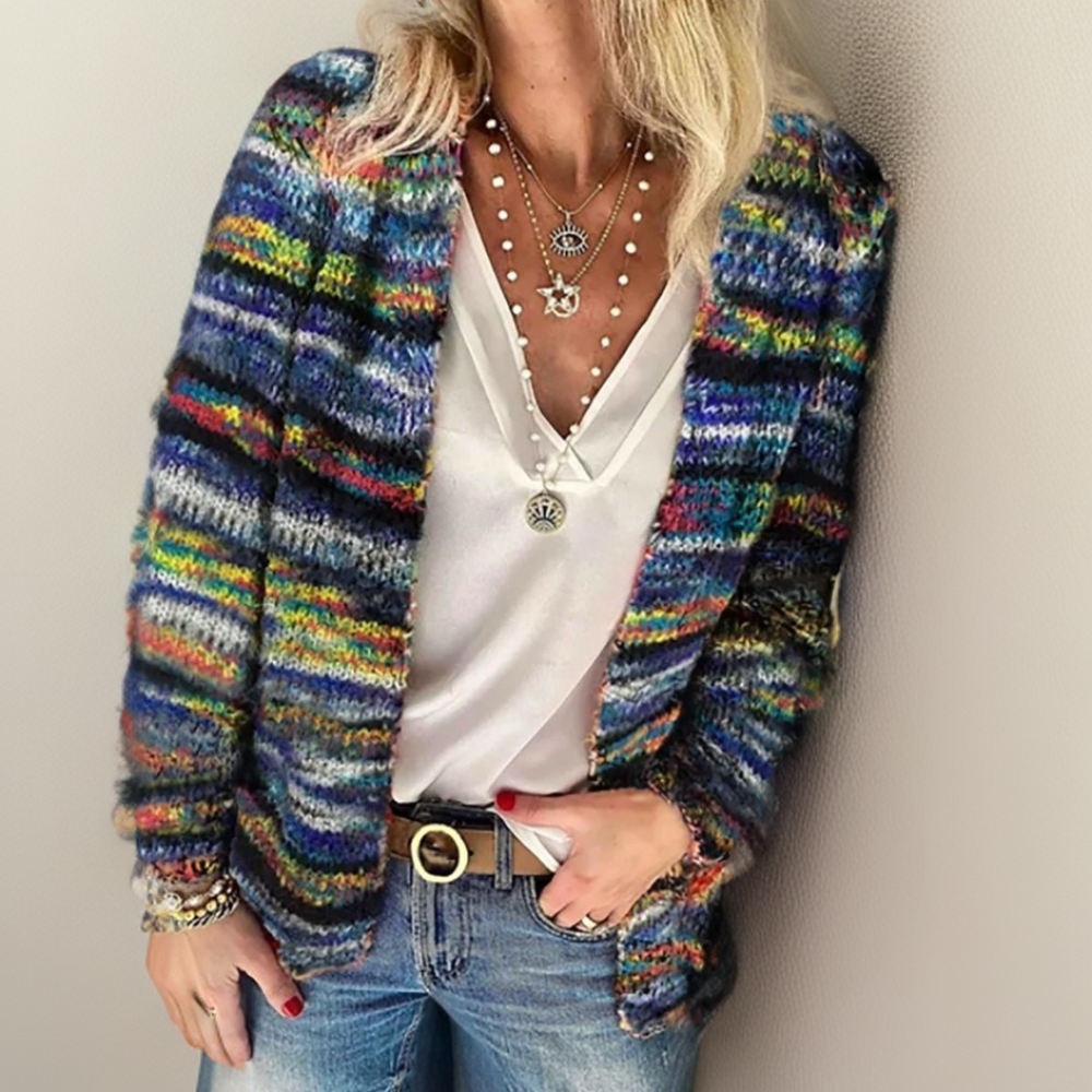 Lili Vintage-Style Pullover | Bunter & Bequemer Damenpullover für Komfort und Stil