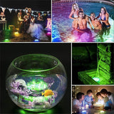 Submersible LED Pool Lights – IP68 Waterproof, 16 RGB Colors, Remote, 3-Pack