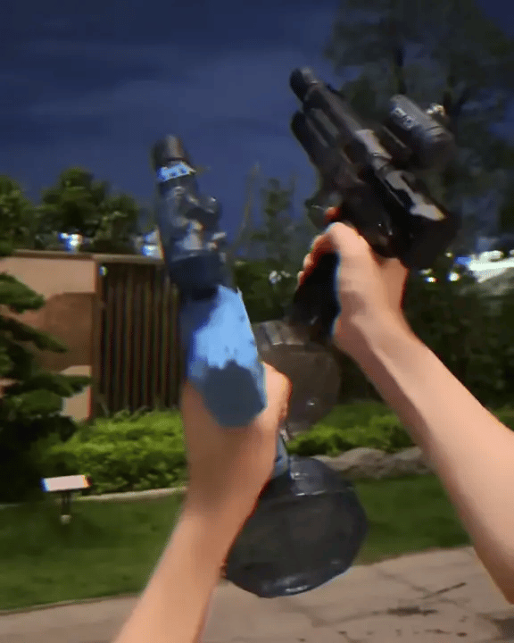 LED Water Gun with Silencer – USB Rechargeable, Removable Tank & Long Range