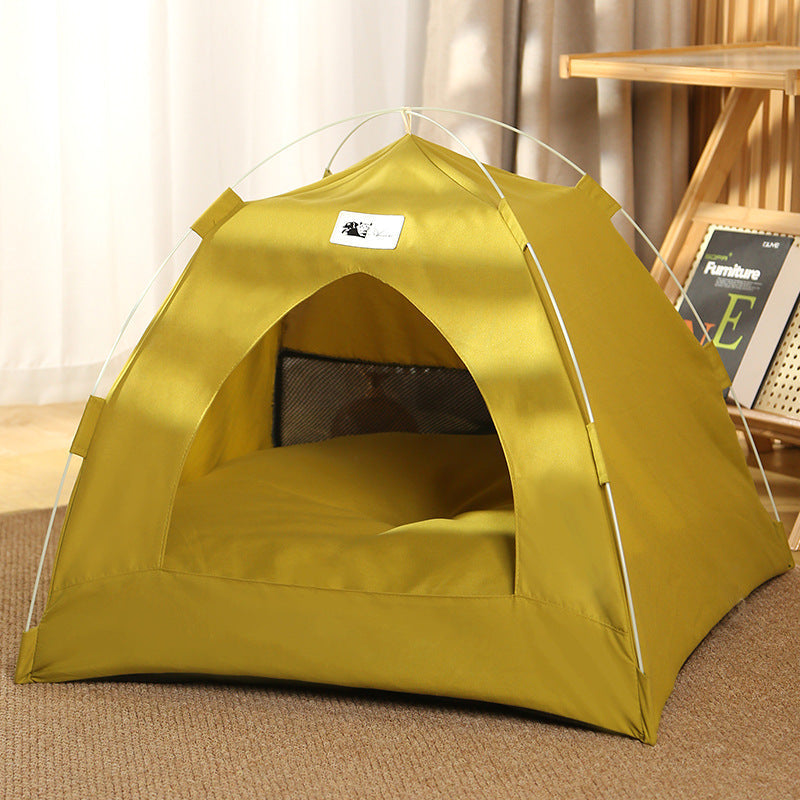 Foldable Cat & Small Dog Tent – Enclosed Retreat, Soft Lining & Collapsible Design