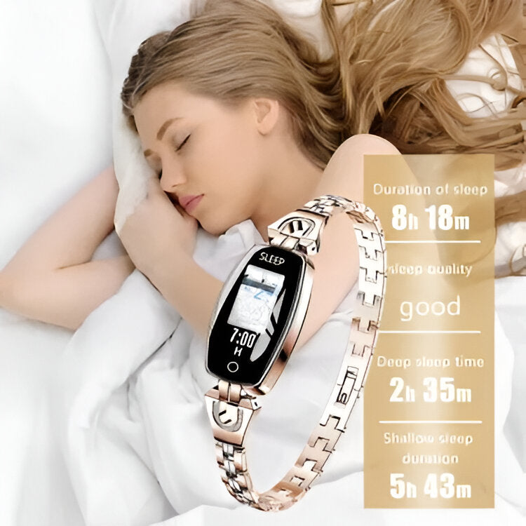 Smart Fitness Tracker Watch – Women's, Heart Rate Monitor & Sleep Tracking