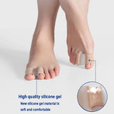 Fabric Toe Protector Sleeves – Breathable, Beige, One Size Anti-Blister Set