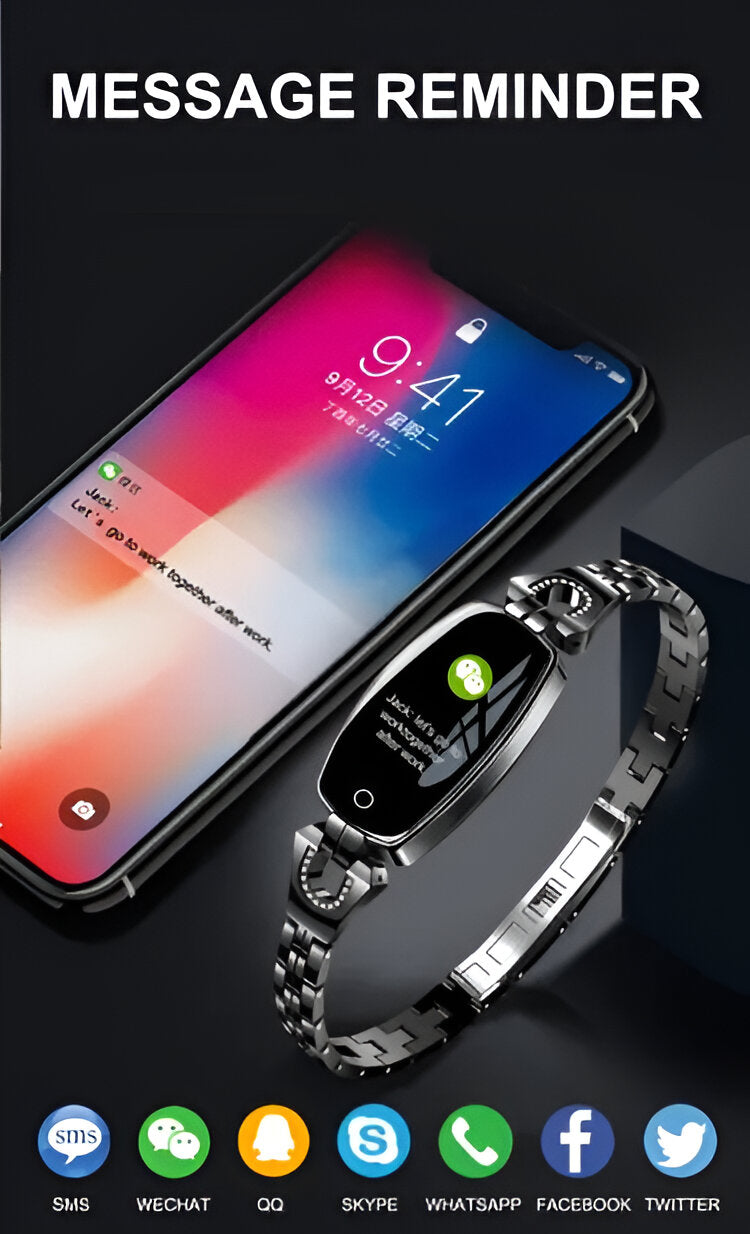 Smart Fitness Tracker Watch – Women's, Heart Rate Monitor & Sleep Tracking