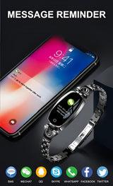 Smart Fitness Tracker Watch – Women's, Heart Rate Monitor & Sleep Tracking