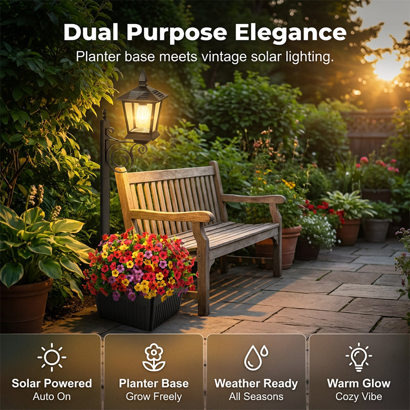 Enhanced Product Title: "Solar-Pflanzleuchte mit integriertem Blumentopf – Warmweißes LED-Licht für Garten und Balkon" 

This optimized title includes relevant keywords while providing additional context to attract potential buyers.