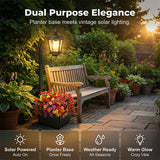 Enhanced Product Title: "Solar-Pflanzleuchte mit integriertem Blumentopf – Warmweißes LED-Licht für Garten und Balkon" 

This optimized title includes relevant keywords while providing additional context to attract potential buyers.