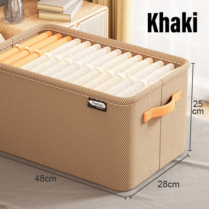 Foldable Fabric Storage Box – Corduroy, M/L/XL Sizes & Carry Handles
