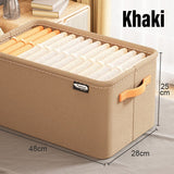 Foldable Fabric Storage Box – Corduroy, M/L/XL Sizes & Carry Handles