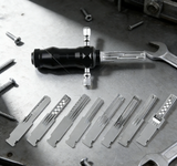 9-in-1 Stainless Steel Tubular Lock Tool Set – Interchangeable Blades & Ergonomic Grip