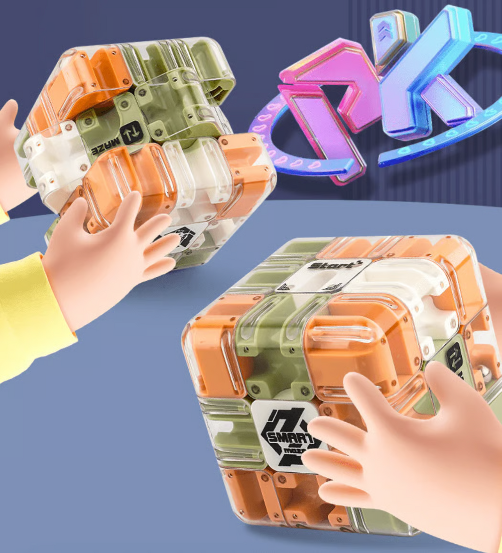 Enhanced Product Title: "3D Labyrinth Cube - Brain Teaser for Focus and Coordination Skills" 

This title is optimized for clarity and includes relevant keywords that potential customers might search for.