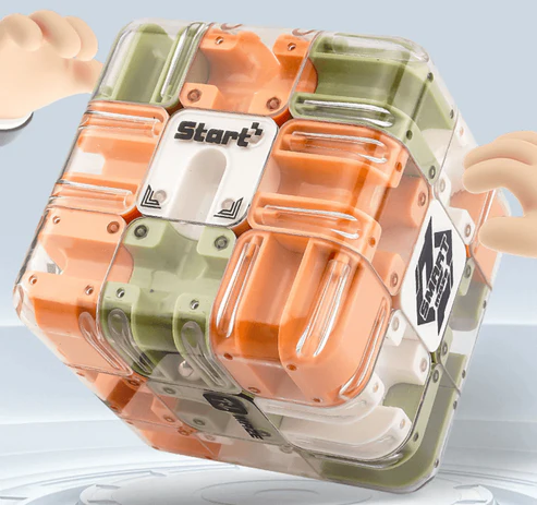 Enhanced Product Title: "3D Labyrinth Cube - Brain Teaser for Focus and Coordination Skills" 

This title is optimized for clarity and includes relevant keywords that potential customers might search for.