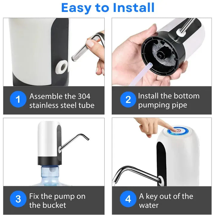 Enhanced Product Title: **Automatische Kabellose Wasserpumpen - Wiederaufladbare Wasserspender für Flaschen, Tragbar und Einfach zu Bedienen** 

This title includes relevant keywords while maintaining clarity and appeal for potential buyers.