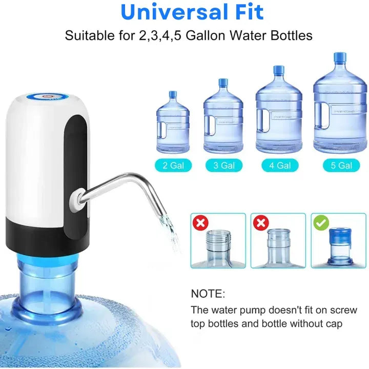 Enhanced Product Title: **Automatische Kabellose Wasserpumpen - Wiederaufladbare Wasserspender für Flaschen, Tragbar und Einfach zu Bedienen** 

This title includes relevant keywords while maintaining clarity and appeal for potential buyers.