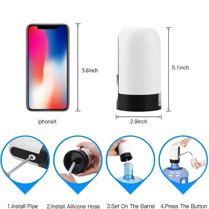 Enhanced Product Title: **Automatische Kabellose Wasserpumpen - Wiederaufladbare Wasserspender für Flaschen, Tragbar und Einfach zu Bedienen** 

This title includes relevant keywords while maintaining clarity and appeal for potential buyers.