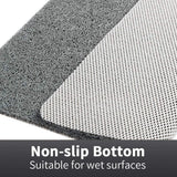 Non-Slip Shower Mat  – Soft, Safe, Easy to Clean, Customizable Size, Quick Water Drainage