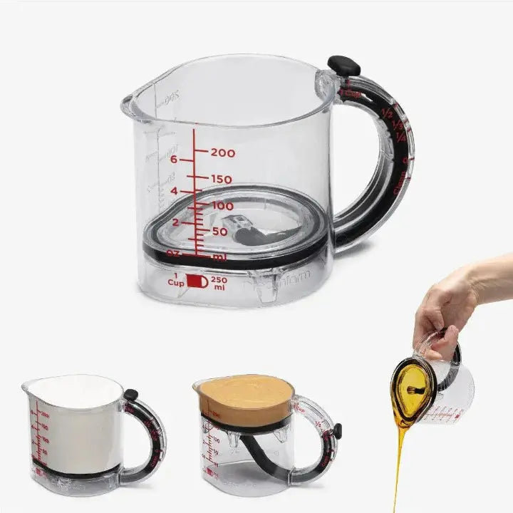 250 ml Transparenter Messbecher mit Skala – Ideal für präzises Messen von Flüssigkeiten und Zutaten