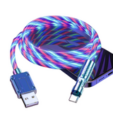 USB-Ladekabel mit 540° rotierendem Stecker und LED-Beleuchtung