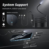 Smartphone Endoscope Camera – 1080p HD, 5m Flexible Cable, 8 LEDs & Waterproof