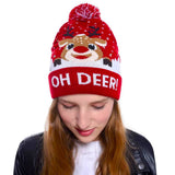 LED Light Up Christmas Hat - Festive Holiday Headwear for Parties & Celebrations
