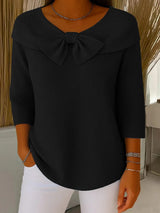 Enhanced Product Title: **Serena™ Damenpullover mit eleganter Schleife – Stilvoller, bequemer Pullover für Damen** 

This optimized title includes relevant keywords and highlights the product's style and comfort, making it more appealing for Google Shoppi