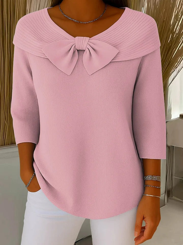 Enhanced Product Title: **Serena™ Damenpullover mit eleganter Schleife – Stilvoller, bequemer Pullover für Damen** 

This optimized title includes relevant keywords and highlights the product's style and comfort, making it more appealing for Google Shoppi