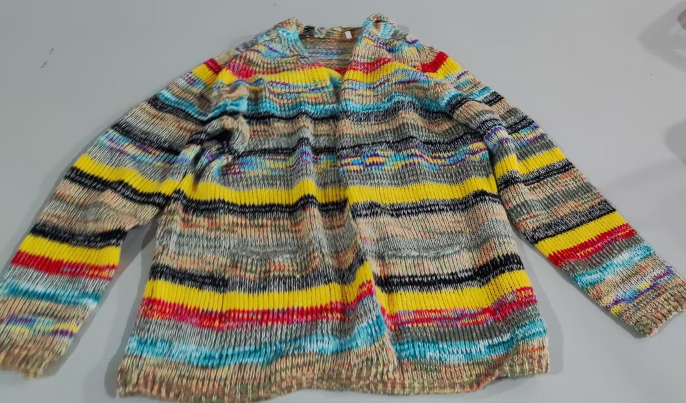 Kamille Retro Farbiger Pullover für Damen – Stylischer, Bequemer Strickpullover im Vintage-Design