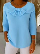Enhanced Product Title: **Serena™ Damenpullover mit eleganter Schleife – Stilvoller, bequemer Pullover für Damen** 

This optimized title includes relevant keywords and highlights the product's style and comfort, making it more appealing for Google Shoppi