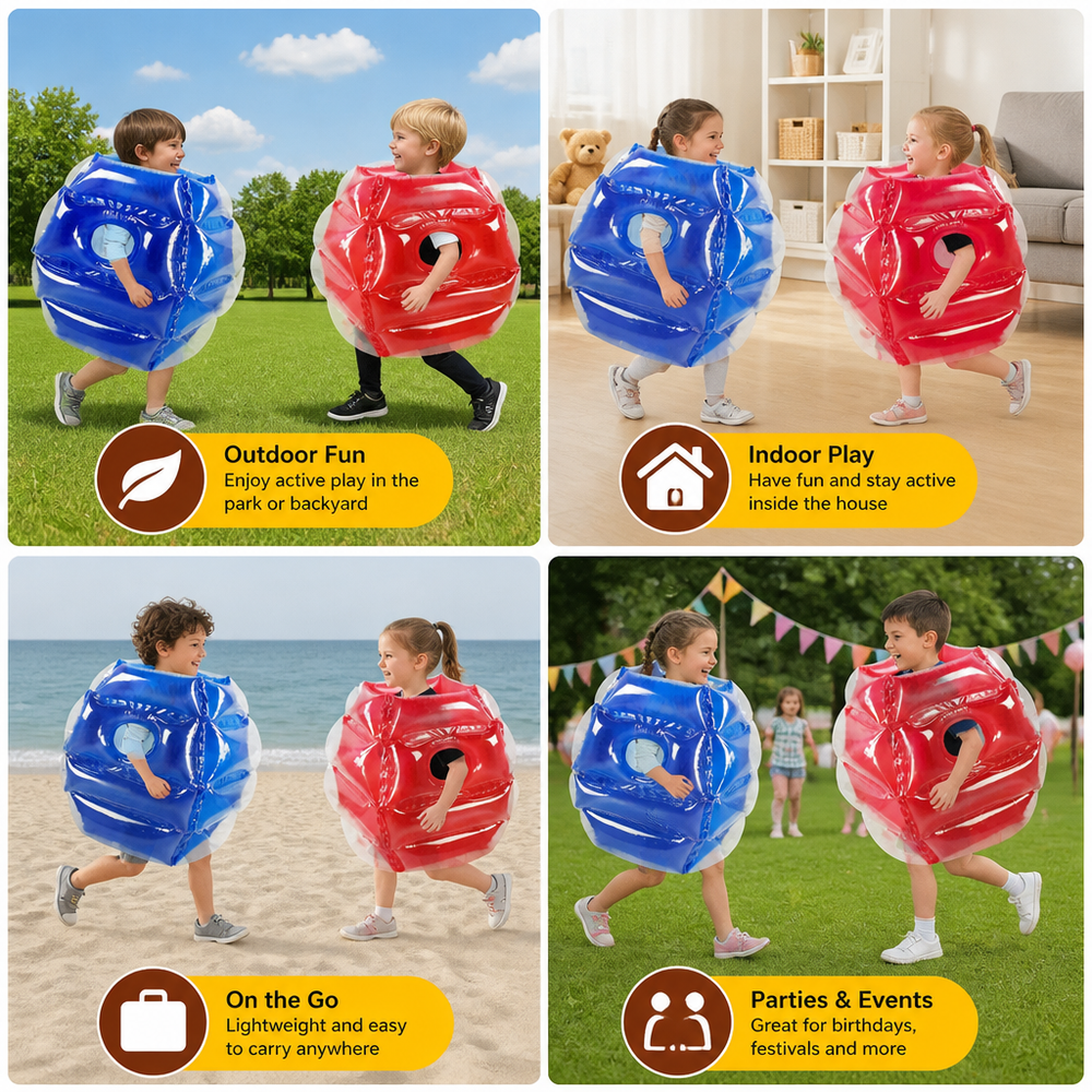 Inflatable Bumper Ball Suit – Durable Design, Kids Ages 5+ & Outdoor Group Play