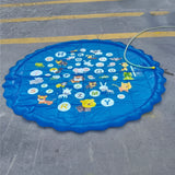 Inflatable Splash Pad – Animal Letters Design, Non-Slip Surface & Two Size Options