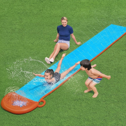 Inflatable Water Slide – Outdoor Backyard, PVC Material &amp; Water Mist Feature