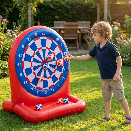 Inflatable Water Target Game – Outdoor Play, Sticky Darts & Family Fun