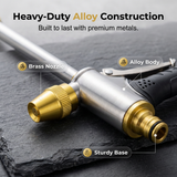 High-Pressure Hose Spray Gun – Solid Brass Nozzle, Adjustable Spray & Metal Trigger Lock