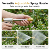 High-Pressure Hose Spray Gun – Solid Brass Nozzle, Adjustable Spray & Metal Trigger Lock