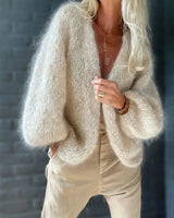 Informal Cardigan with Long Flared Sleeves - Maya