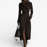 Women's double-breasted trench coat, view 3