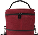 Insulated 2-Bottle Wine Cooler Tote Bag with Adjustable Strap - Perfect for Picnics, Travel, and Outdoor Events