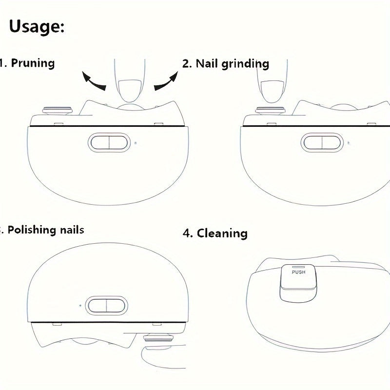 Electric Nail Trimmer & Polisher - Safe, Easy Grooming Tool for Pets & Kids | Quick & Gentle Nail Care