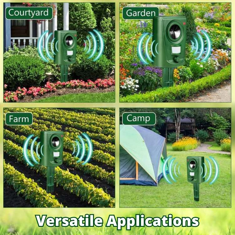 Smart Ultrasonic Cat Repeller - Effective & Humane Pest Control Device