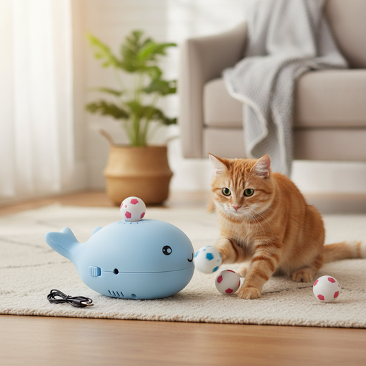Interactive Cat Toy – Floating Ball Design, Electric & Color Options