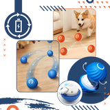 Interactive Dog Ball – Rechargeable, Durable & Obstacle-Avoidance Smart Toy