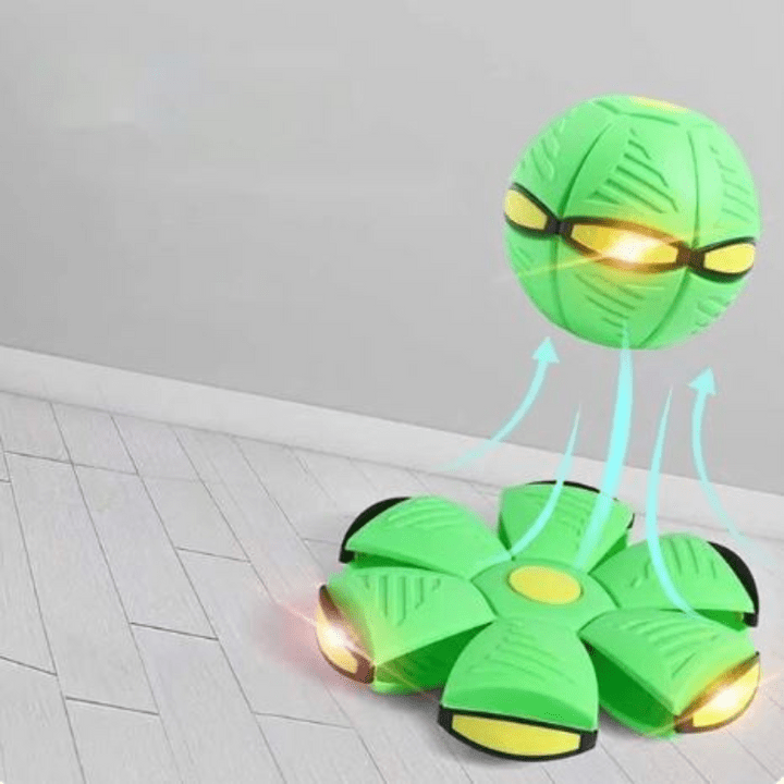 Interactive Transforming Flying Ball Toy for Dogs - Engaging Fetch & Play Fun