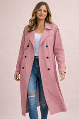 Women's belted trench coat, view 5